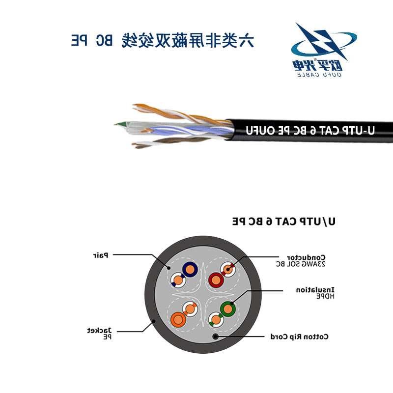 直辖县级U/UTP6类4对非屏蔽室外电缆(23AWG)