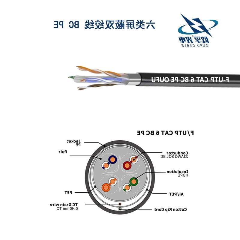綦江区F/UTP6类4对屏蔽室外电缆(23AWG)